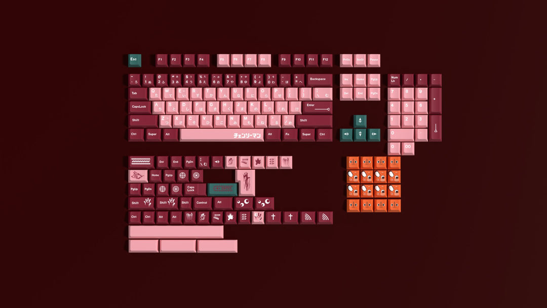 Soul Cat - Chainsaw Man | Dye - Sub PBT KeycapsHikari Keys