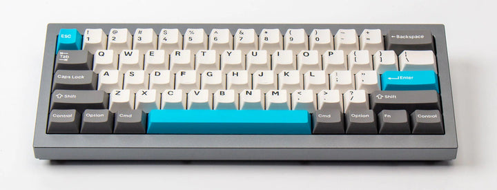 Keychron - Grey, White, and Blue | Double-Shot PBT KeycapsHikari Keys