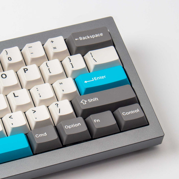 Keychron - Grey, White, and Blue | Double-Shot PBT KeycapsHikari Keys